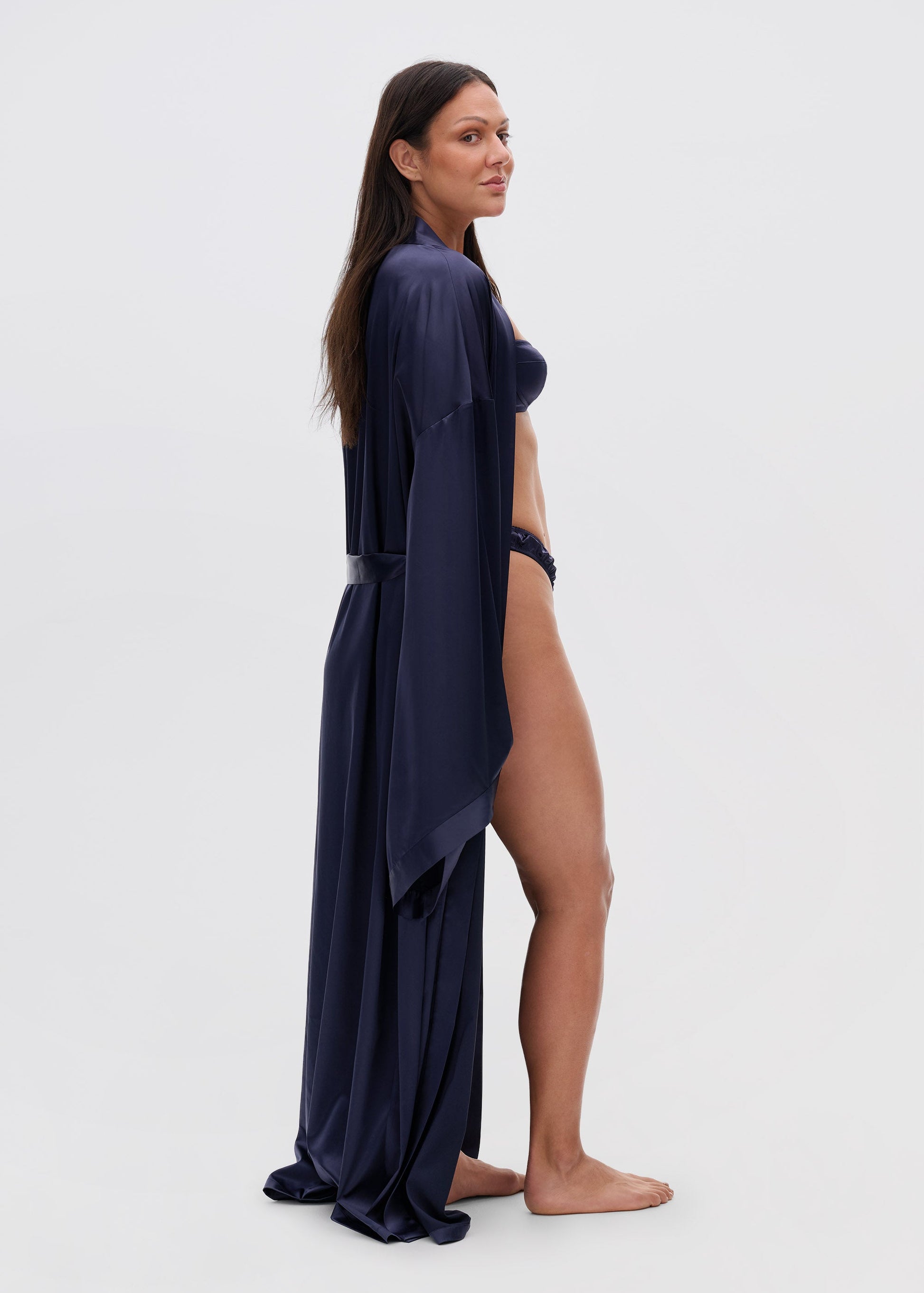Long Satin Robe