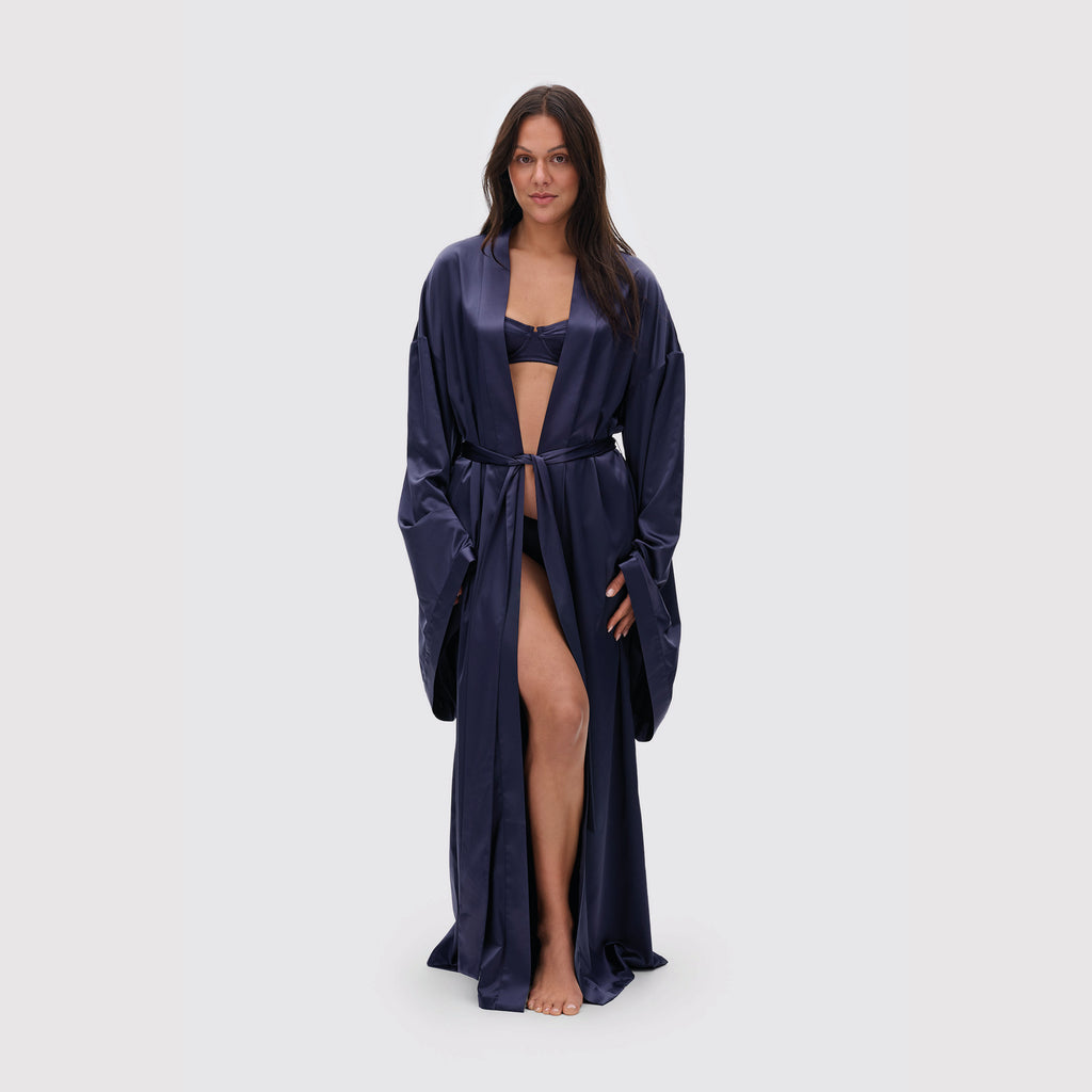 Long Satin Robe