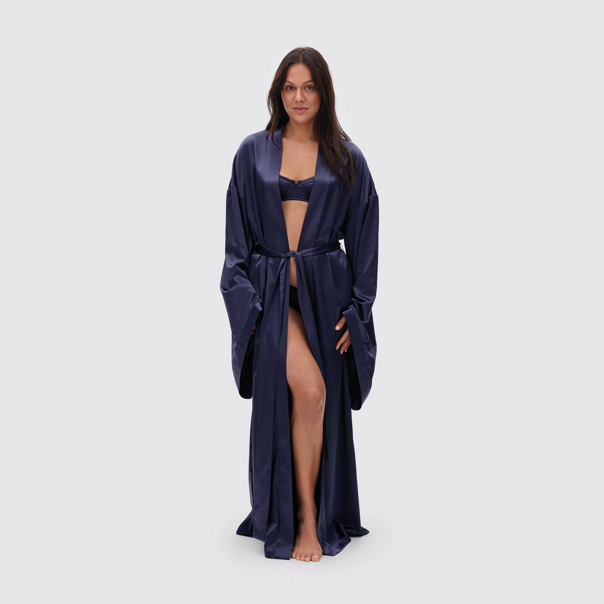 Long Satin Robe