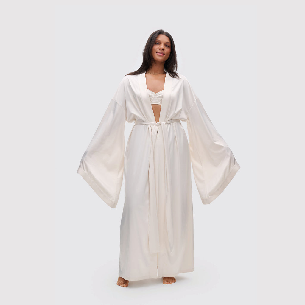 Long Satin Robe