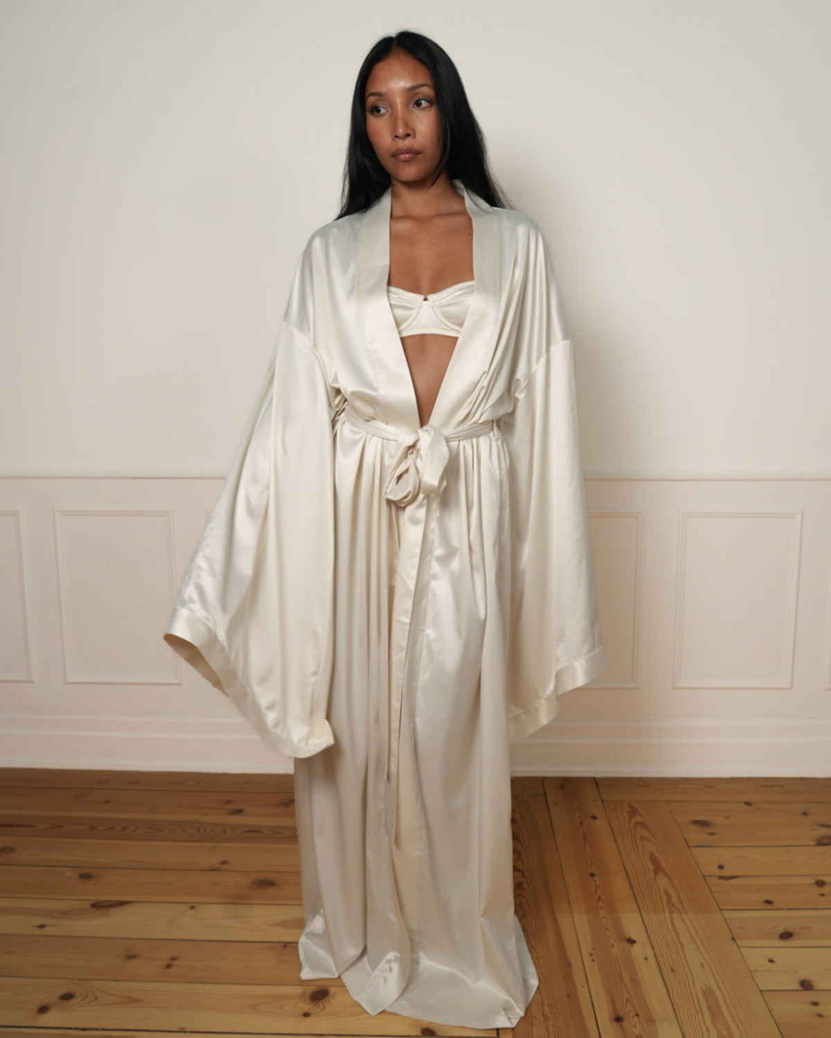 Long Satin Robe