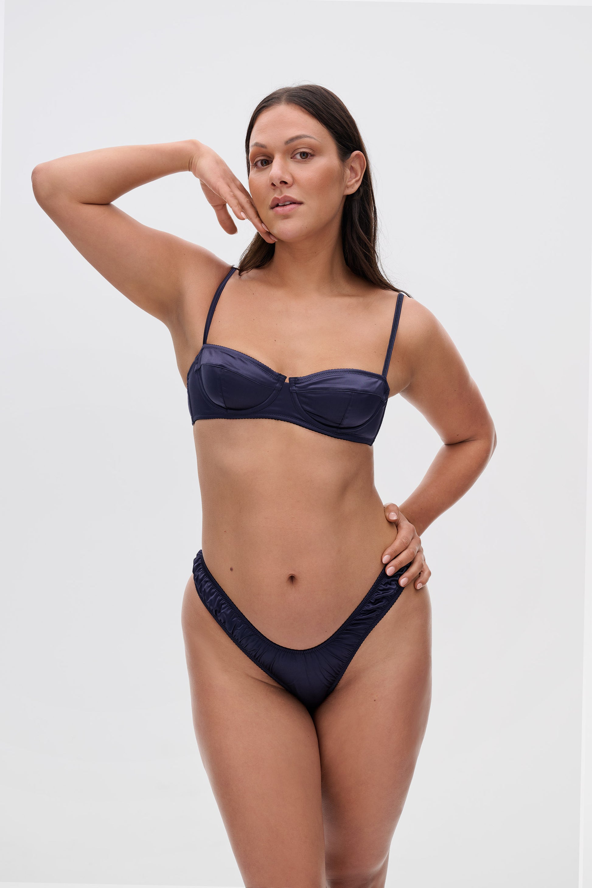 Satin Balconette bra