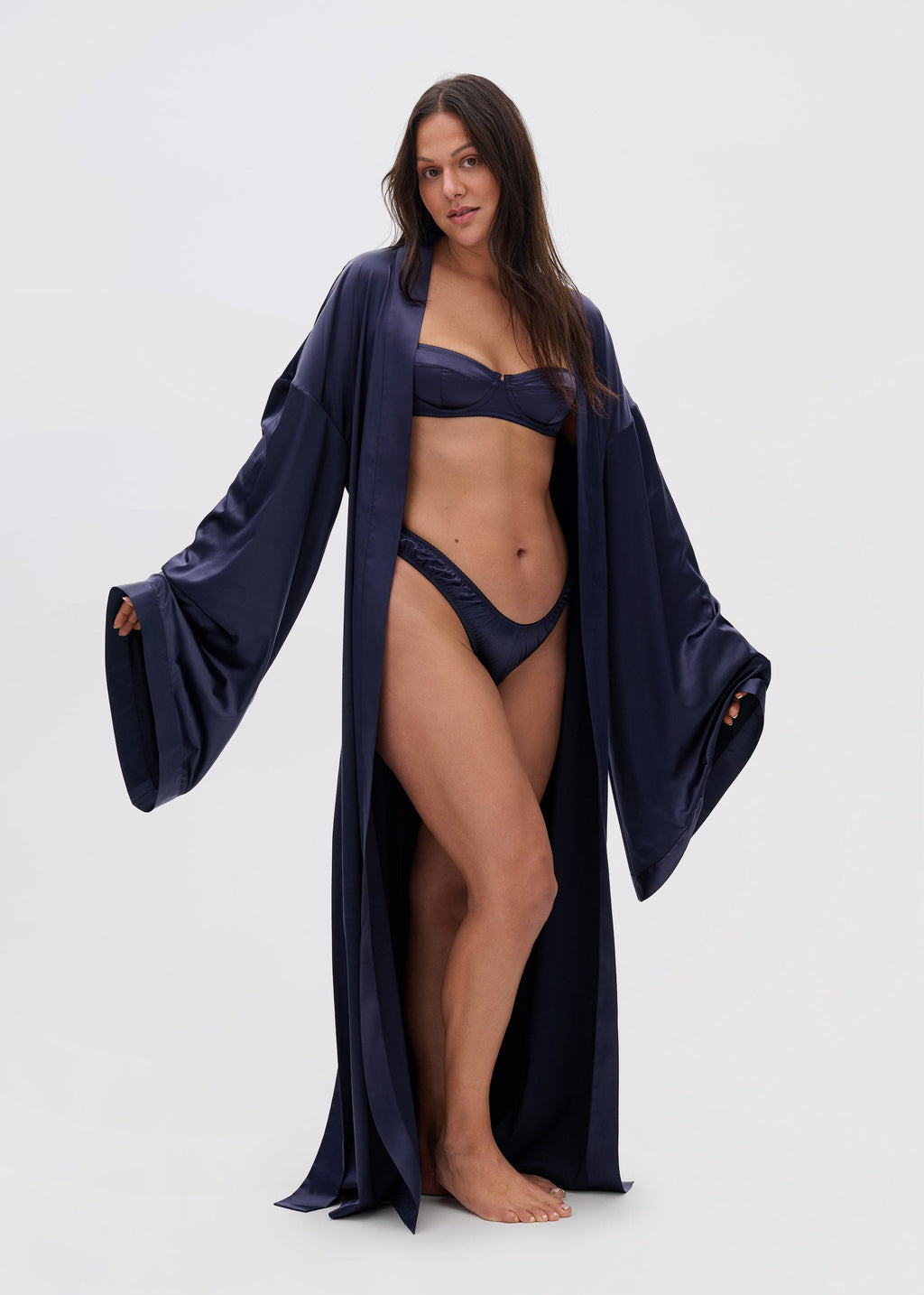 Long Satin Robe