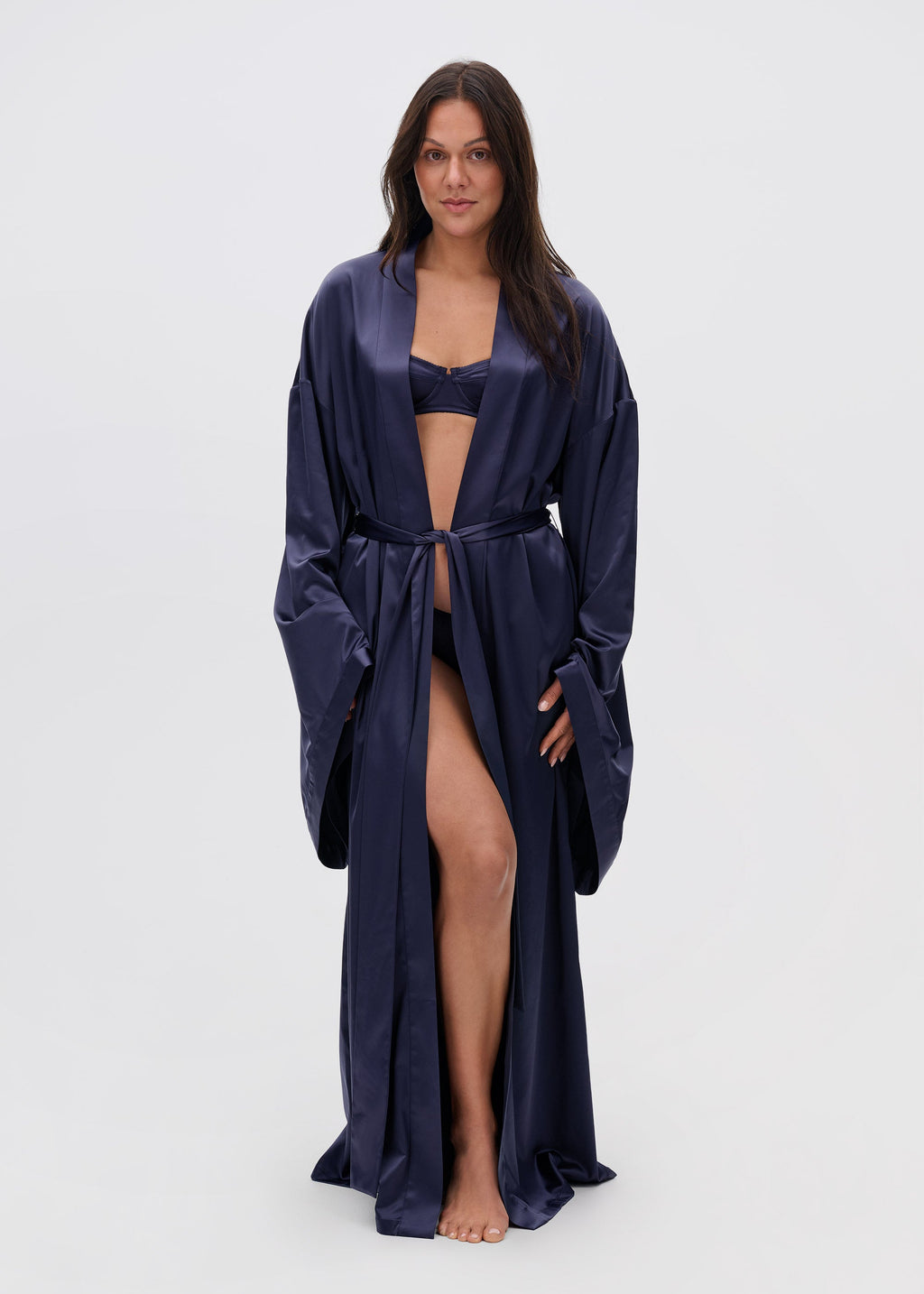 Long Satin Robe